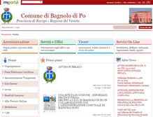 Tablet Screenshot of comune.bagnolodipo.ro.it